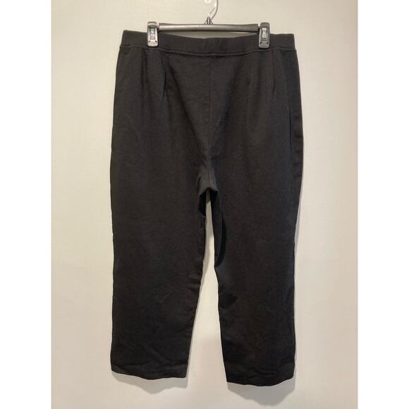 Eileen Fisher 1X Elastic Waist Straight Leg Ankle Stretch - Picture 1 of 6